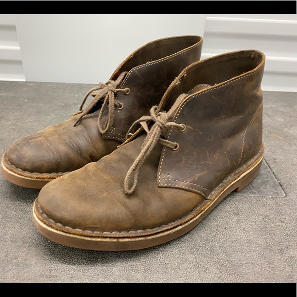 clarks dark brown leather